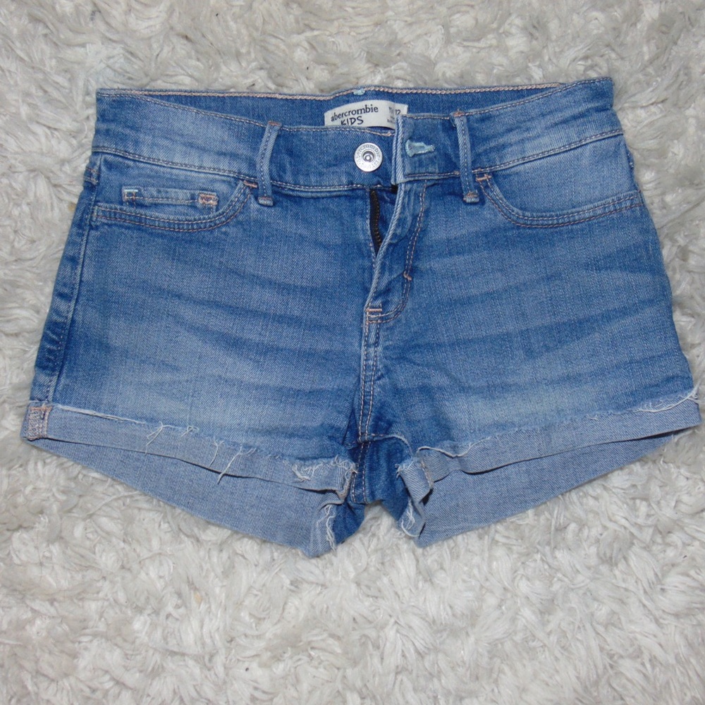 Abercrombie Kids Light-wash Jean Shorts